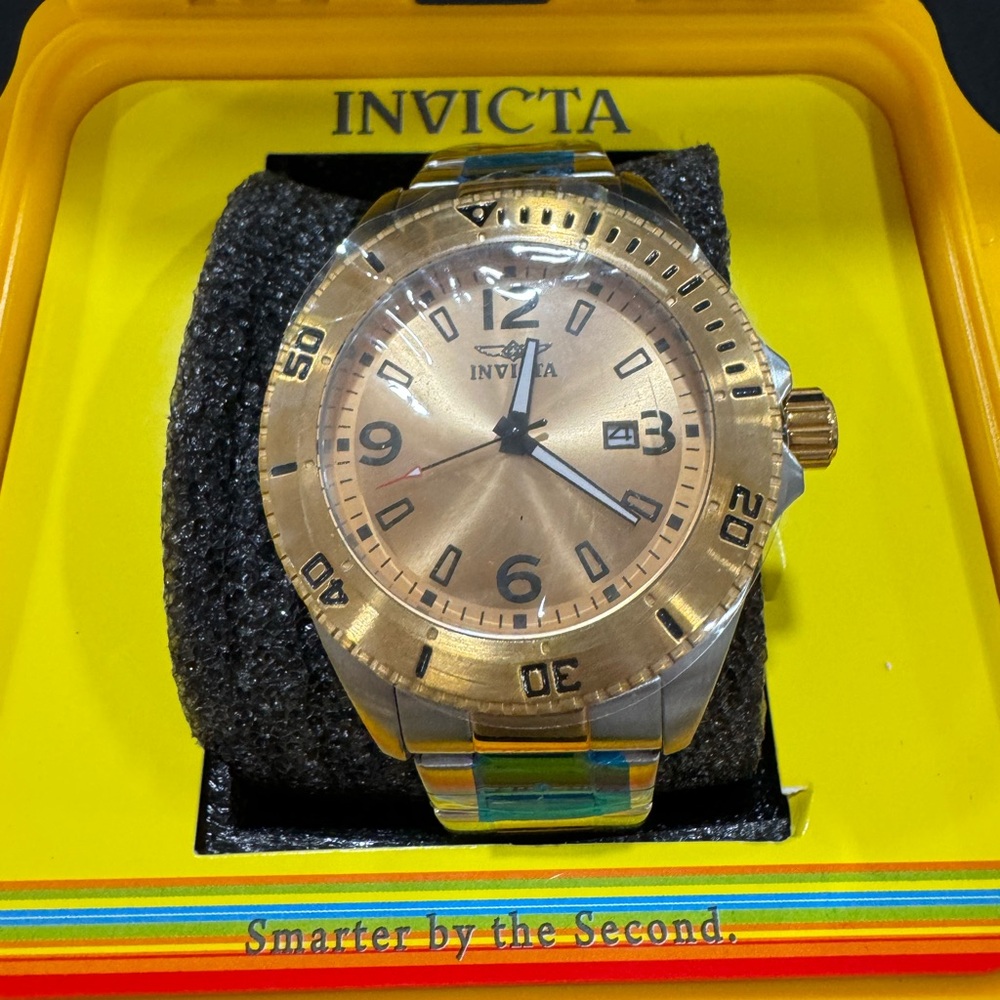 Invicta Gold Pro Diver + case
